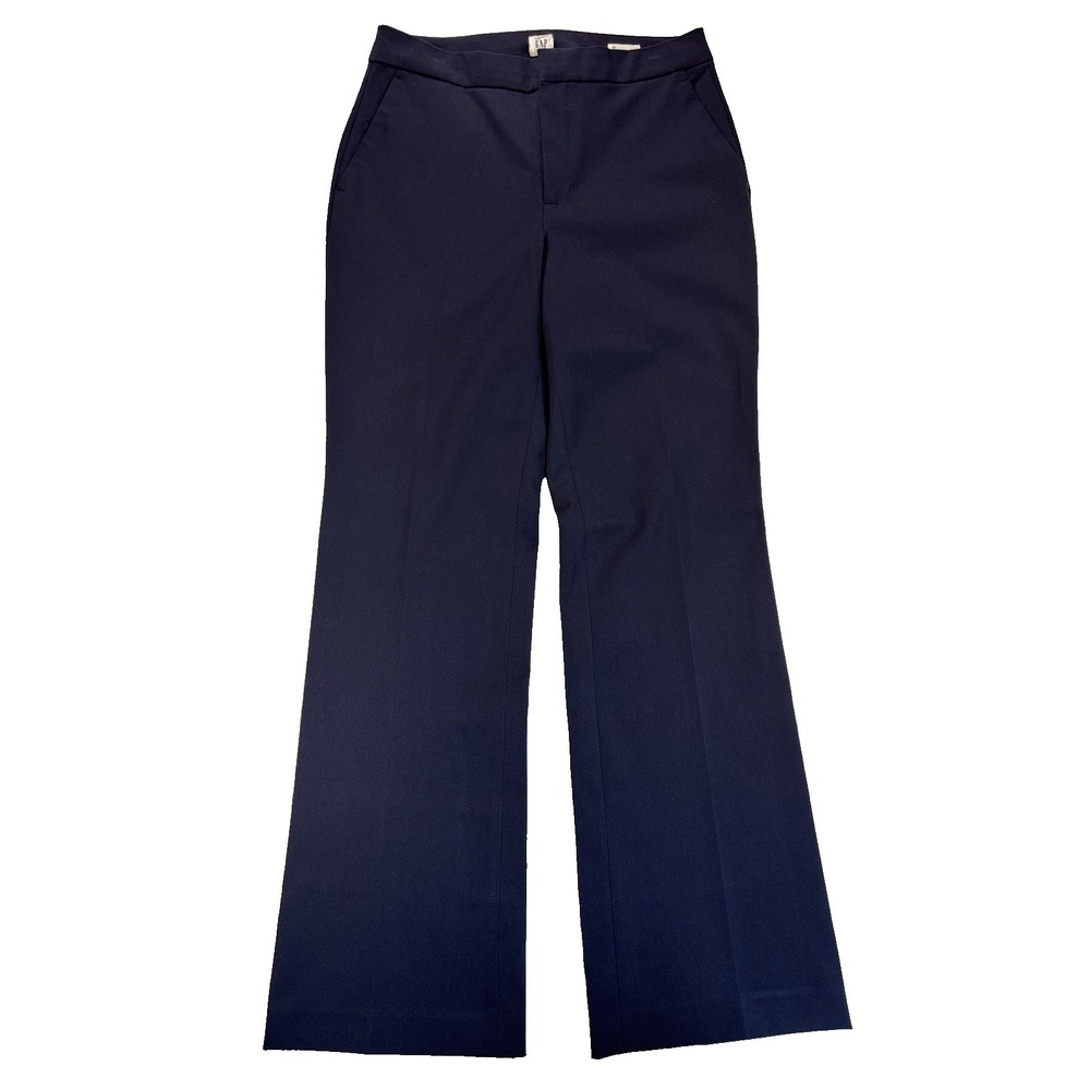 Gap Women's 10 Navy Blue High Rise Curvy Slim Boot Pants Career‎ Business Sexy